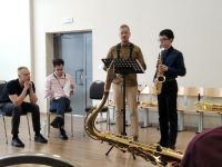 В рамках проекта детской филармонии «Школа исполнительского мастерства» состоялся мастер-класс для обучающихся по классу саксофона.  